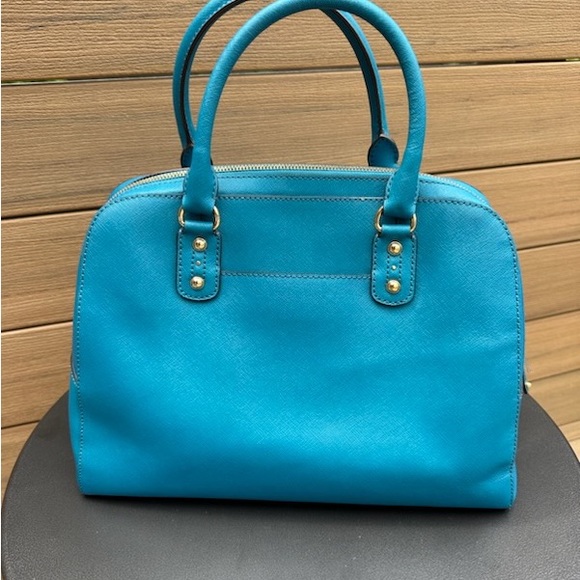 Michael Kors TURQUOISE leather satchel - Picture 2 of 9